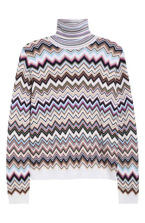 Missoni Missoni Zigzag Stripe Turtleneck Sweater