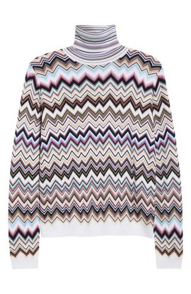Missoni Missoni Zigzag Stripe Turtleneck Sweater