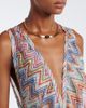 Missoni Missoni Zigzag tiered tulle beach dress - 3