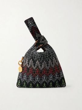 MISSONI Striped Lurex shoulder bag