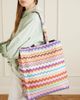 MISSONI Striped Lurex tote - 2
