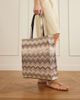 MISSONI Striped woven Lurex tote - 2
