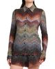 Missoni Women's Meander-Chevron Wefted-Loom Button-Front Shirt - 4