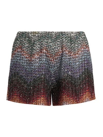 Missoni Women's Meander-Chevron Wefted-Loom Shorts