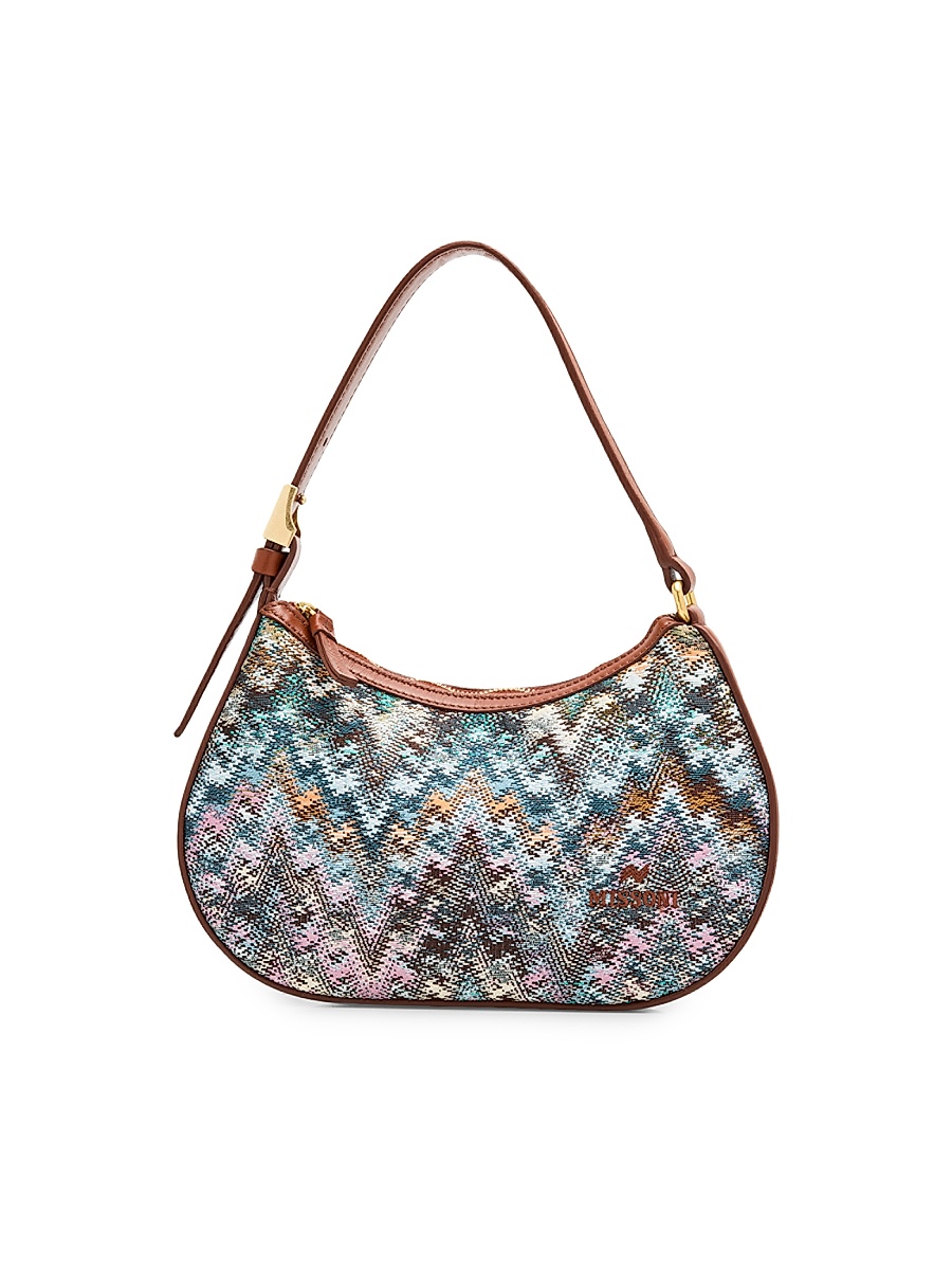Missoni - Women's Mini Zigzag Cotton Canvas Hobo Bag