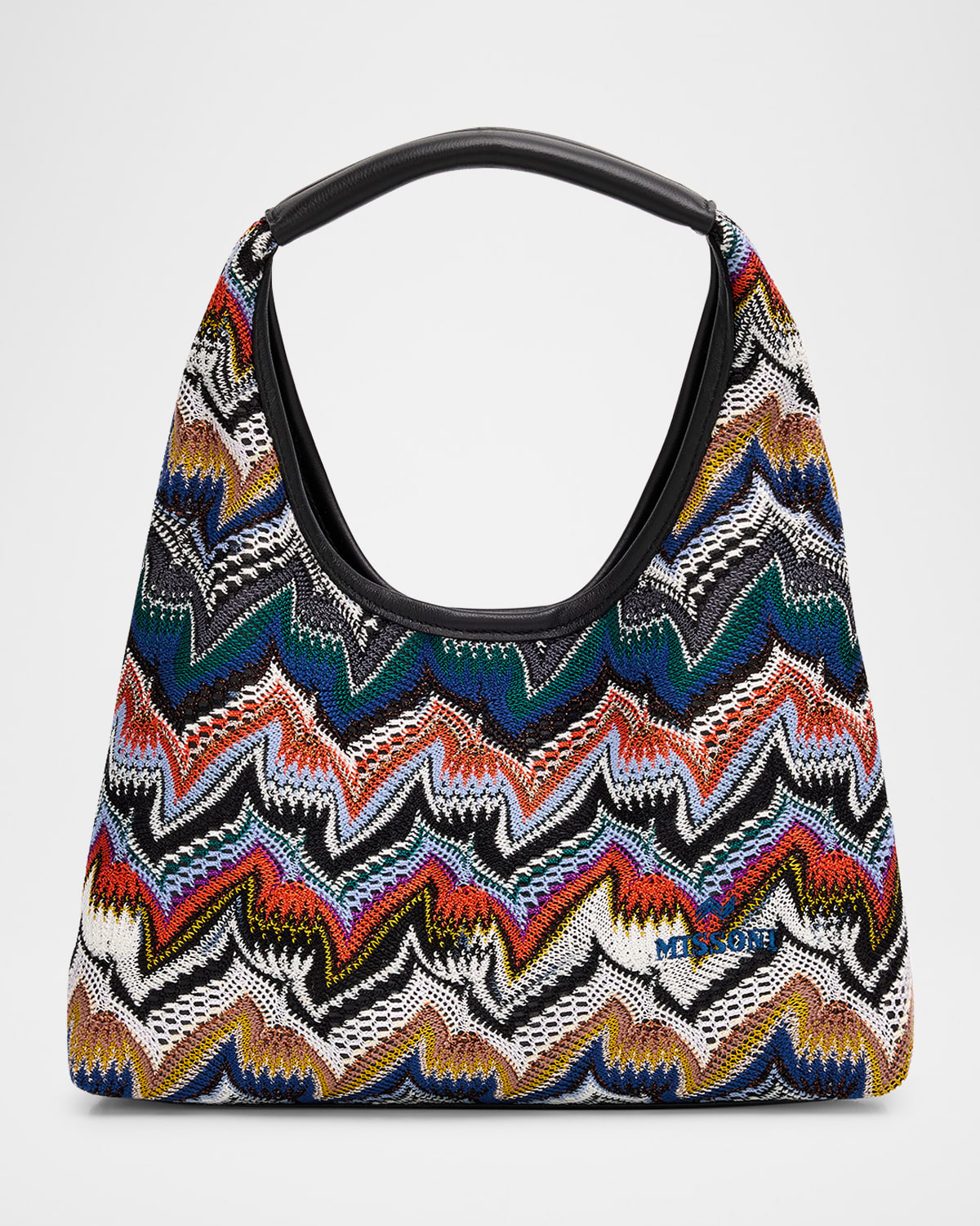 Missoni - Sequin Zigzag Knot Top-Handle Bag Missoni - Sequin Zigzag Knot Top-Handle Bag