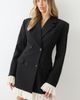 MissPap MissPap Lace Hem Tailored Blazer Dress - 1
