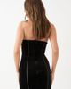 MissPap MissPap Mesh Panel Velvet Dress - 3