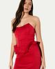 MissPap MissPap Premium Bonded Satin Corset Midaxi Dress - 1