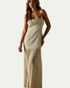MissPap MissPap Square Neck Pleated Chiffon Maxi Dress - 1