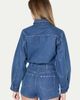 MissPap MissPap Structured Shoulder Denim Playsuit - 5