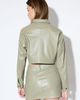 MissPap MissPap Woven Detail Faux Leather Jacket - 3