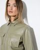 MissPap MissPap Woven Detail Faux Leather Jacket - 5