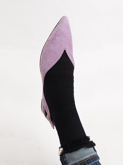 MISSUE Pointed Toe Slingback Lavender