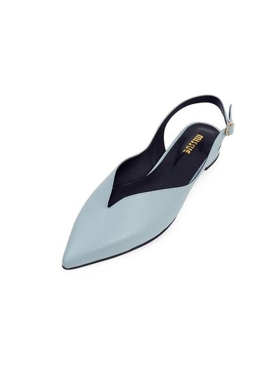 MISSUE Pointed Toe Slingback Sky Blue