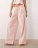Missyempire Missy Empire cotton blend elastic waist wide leg pants in pink stripes - part of a set - 2