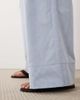 Missyempire Missy Empire cotton rich tie waist wide leg pants in blue pinstripe - part of a set - 4