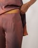 Missyempire Missy Empire cotton satin wide leg pants in rust & burgundy print - part of a set-Brown - 4