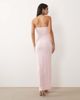 Missyempire Missy Empire double sculpted slinky bandeau ruched waist detail maxi dress in pink - 2