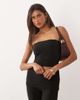 Missyempire Missy Empire double sculpted slinky bandeau top in black - part of a set - 1
