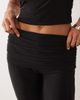 Missyempire Missy Empire double sculpted slinky fold over detail capri pants in black - part of a set - 3