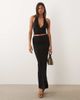 Missyempire Missy Empire double sculpted slinky maxi skirt in black - part of a set - 1