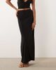 Missyempire Missy Empire double sculpted slinky maxi skirt in black - part of a set - 2