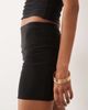 Missyempire Missy Empire double sculpted slinky mini skirt in black - part of a set - 3