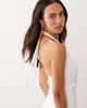Missyempire Missy Empire halterneck wrap drape front detail maxi dress in white - 3