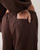 Missyempire Missy Empire linen blend elastic waist wide leg pants in chocolate - part of a set-Brown - 2