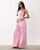 Missyempire Missy Empire poplin bandeau top in pink striped print - part of a set - 2