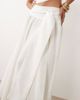 Missyempire Missy Empire poplin drop waist full maxi skirt in white - 4
