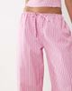 Missyempire Missy Empire poplin elastic waist wide leg pants in pink striped print - part of a set - 3