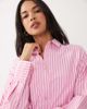 Missyempire Missy Empire poplin oversized shirt in pink striped print - part of a set - 3