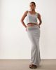 Missyempire Missy Empire scoop neck knot detail top in gray - part of a set - 2