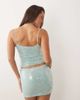 Missyempire Missy Empire sequin cami top in turquoise - part of a set-Blue - 4