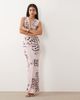 Missyempire Missy Empire slinky cowl neck ruched detail maxi dress in pink butterfly print - 1