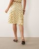 Missyempire Missy Empire slinky godet hem midi skirt in yellow polka dot - part of a set - 3
