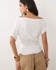 Missyempire Missy Empire soft touch off shoulder cinch fitted waist top in white - 3