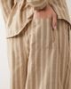 Missyempire Missy Empire tie waist wide leg pants in tan pinstripe - part of a set-Neutral - 2