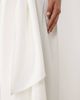 Missyempire Missy Empire volume drape tie front wide leg pants in white - part of a set - 4