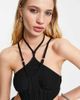 Missyempire Missyempire corset strappy top in black - 3