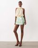 Missyempire Missyempire faux-shell paillette sequined mini skirt in turquoise-Blue - 3