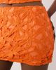 Missyempire Missyempire flower crochet mini skirt in orange - part of a set-Blue - 4