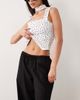 Missyempire Missyempire linen blend tie waist wide leg pants in black - 3