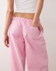 Missyempire Missyempire linen blend tie waist wide leg pants in pink - 4