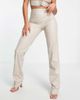Missyempire Missyempire straight leg pants in croc leather look - part of a set-Neutral - 1