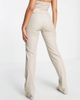 Missyempire Missyempire straight leg pants in croc leather look - part of a set-Neutral - 2