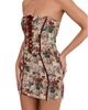 Mistress Rocks Mistress Rocks Floral Jacquard Strapless Corset Minidress - 5