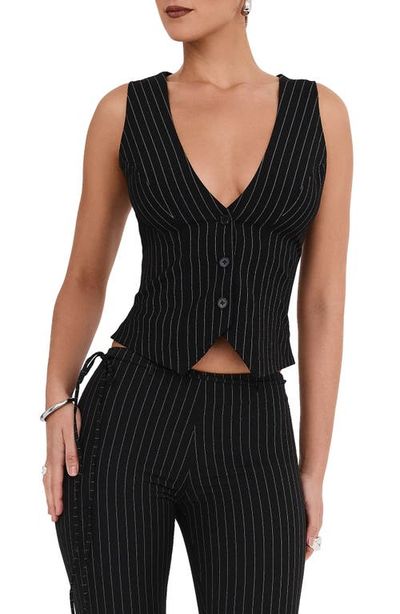 Mistress Rocks Mistress Rocks Pinstripe Waistcoat